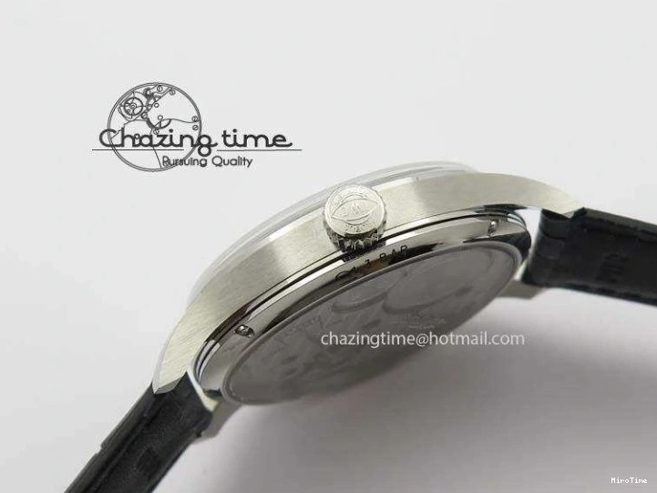 MIROTIME 1223 Effortless Portuguese IW544404 SS White Dial On Black Leather Strap A 7257